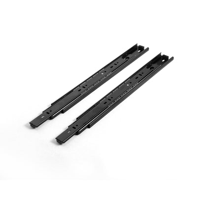 4800 Series black full extension ball bearing drawer slide, 14 inch