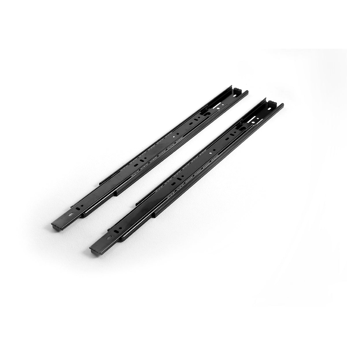 4800 Series black full extension ball bearing drawer slide, 16 inch