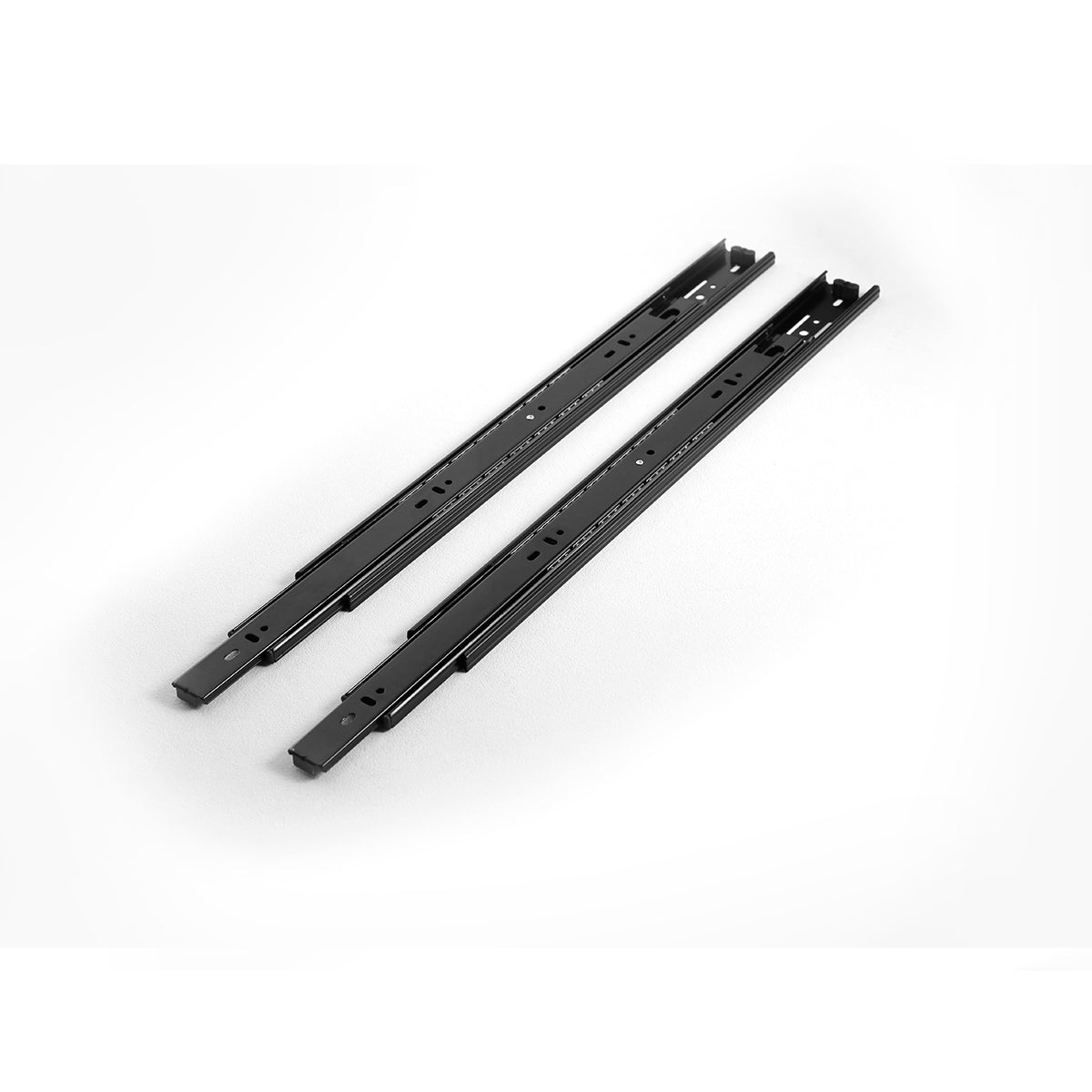 4800 Series black full extension ball bearing drawer slide, 18 inch