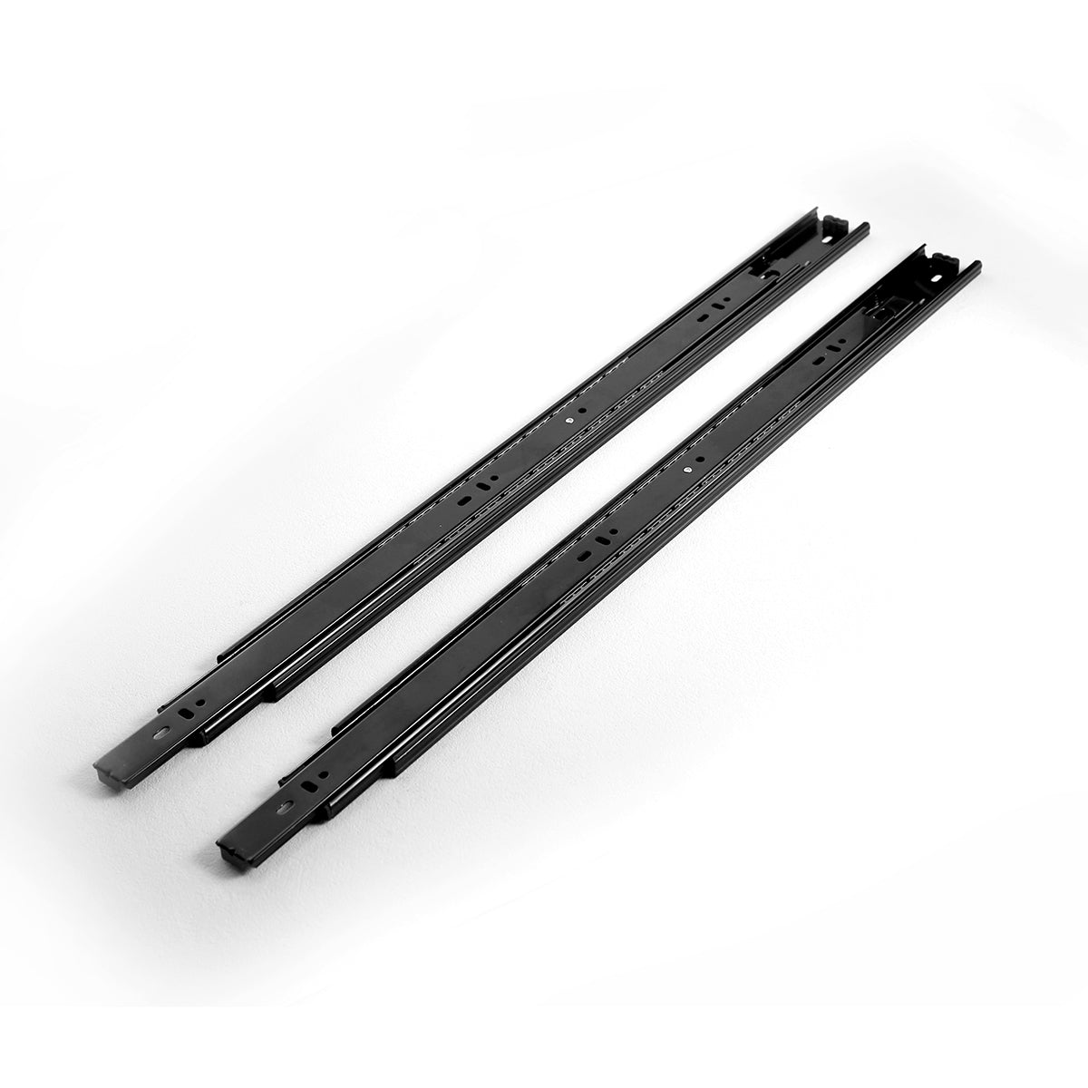 4800 Series black full extension ball bearing drawer slide, 22 inch