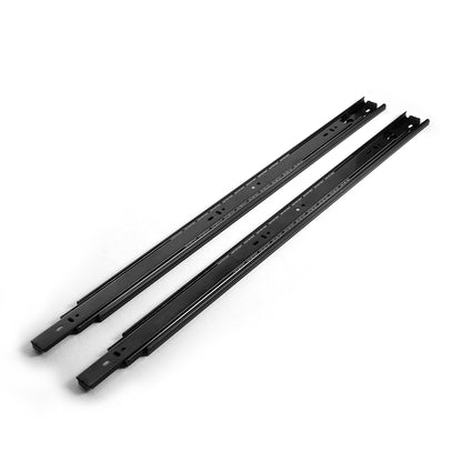 4800 Series black full extension ball bearing drawer slide, 24 inch
