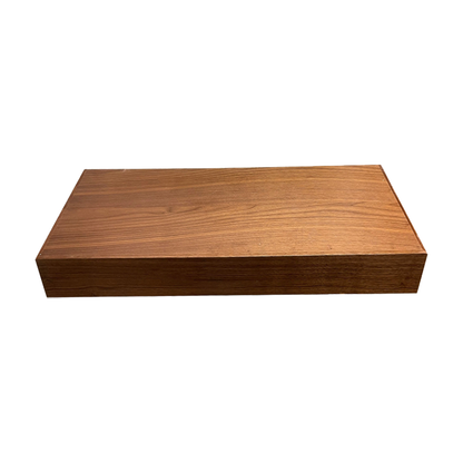 Ainsley wood floating shelf 12 inch x 10 inch Walnut