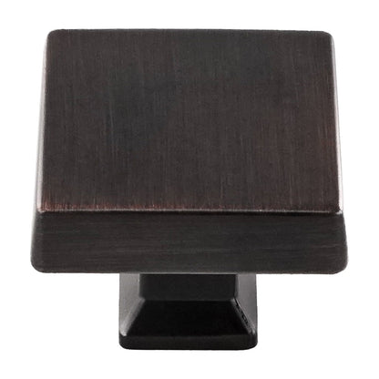 Colorado oversized square cabinet knob in Oil Rubbed Bronze