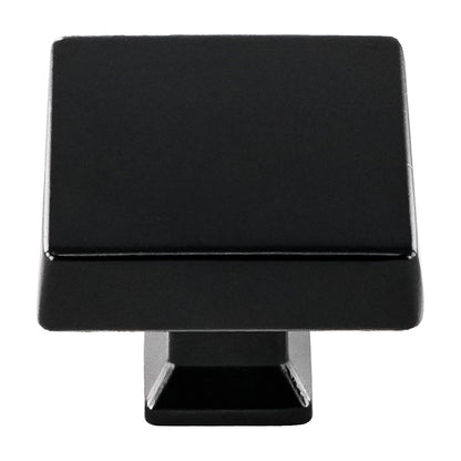 Colorado oversized square cabinet knob in Matte Black