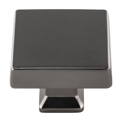 Colorado oversized square cabinet knob in Dark Pewter