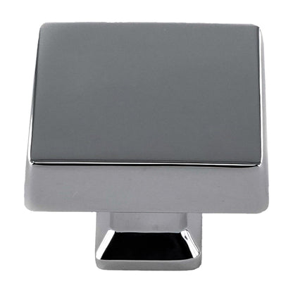Colorado oversized square cabinet knob in Satin Nickel