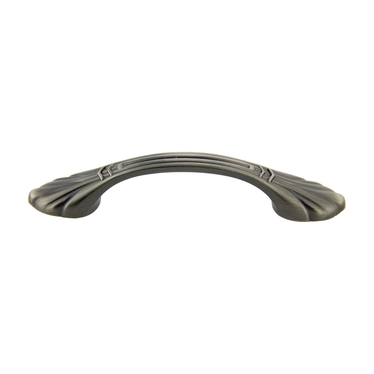 Coquille shell handle in Satin Pewter