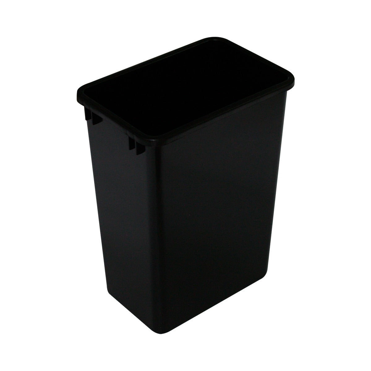 Everly 35 quart plastic waste container in Black