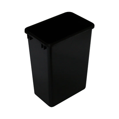 Everly 35 quart plastic waste container in Black