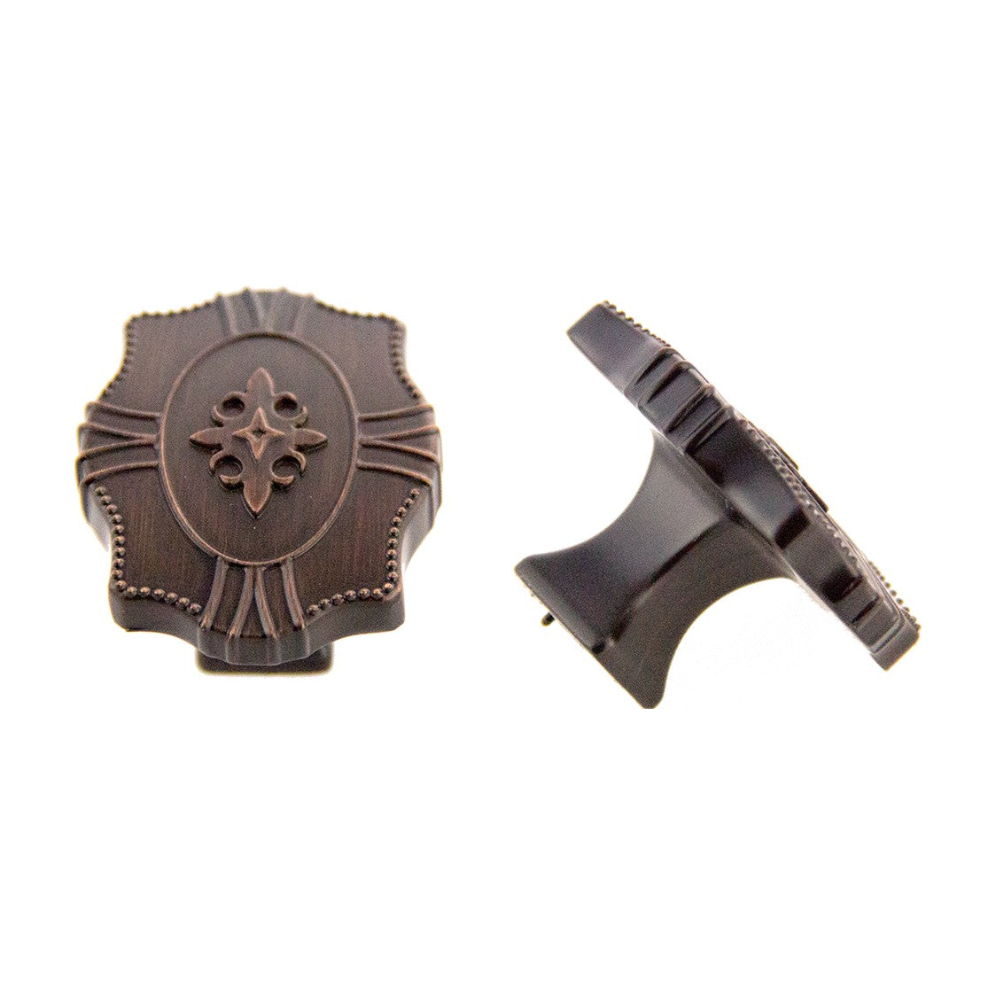 Fleurette knob handle in Oil Rubbed Bronze
