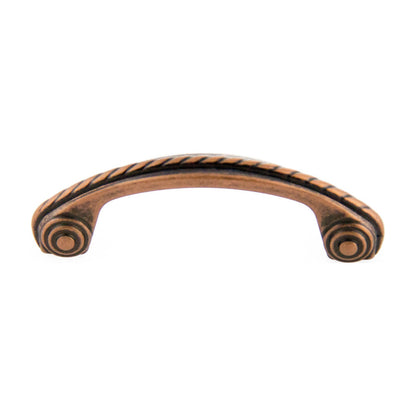 Hawser rope handle in Antique Copper Machined
