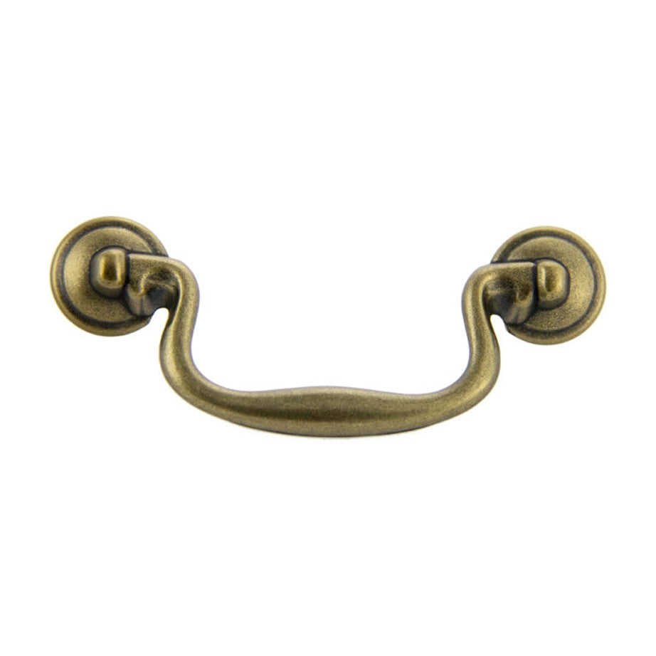 Hepplewhite bail handle in Antique Brass Machined