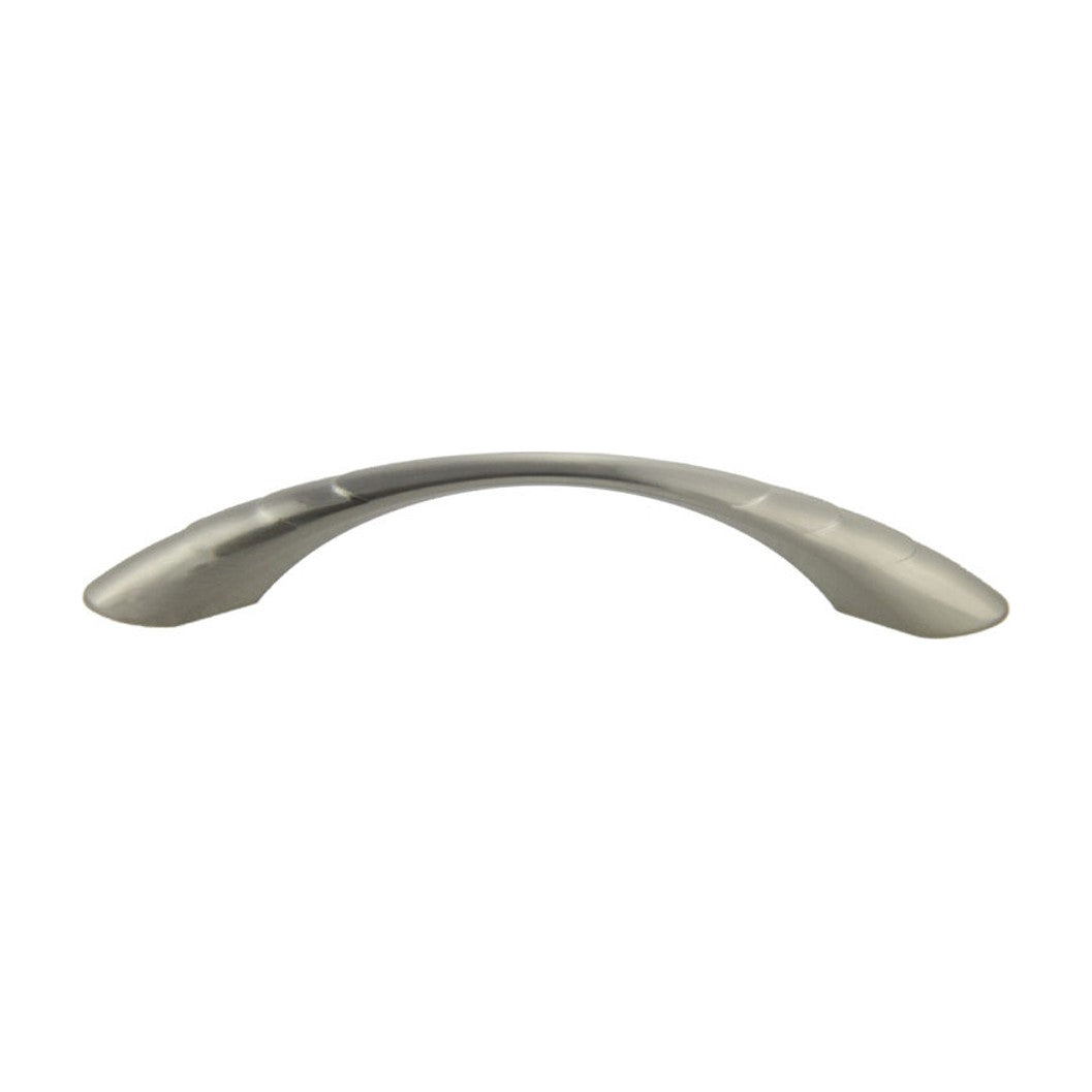 Lisle bow handle in Satin Nickel