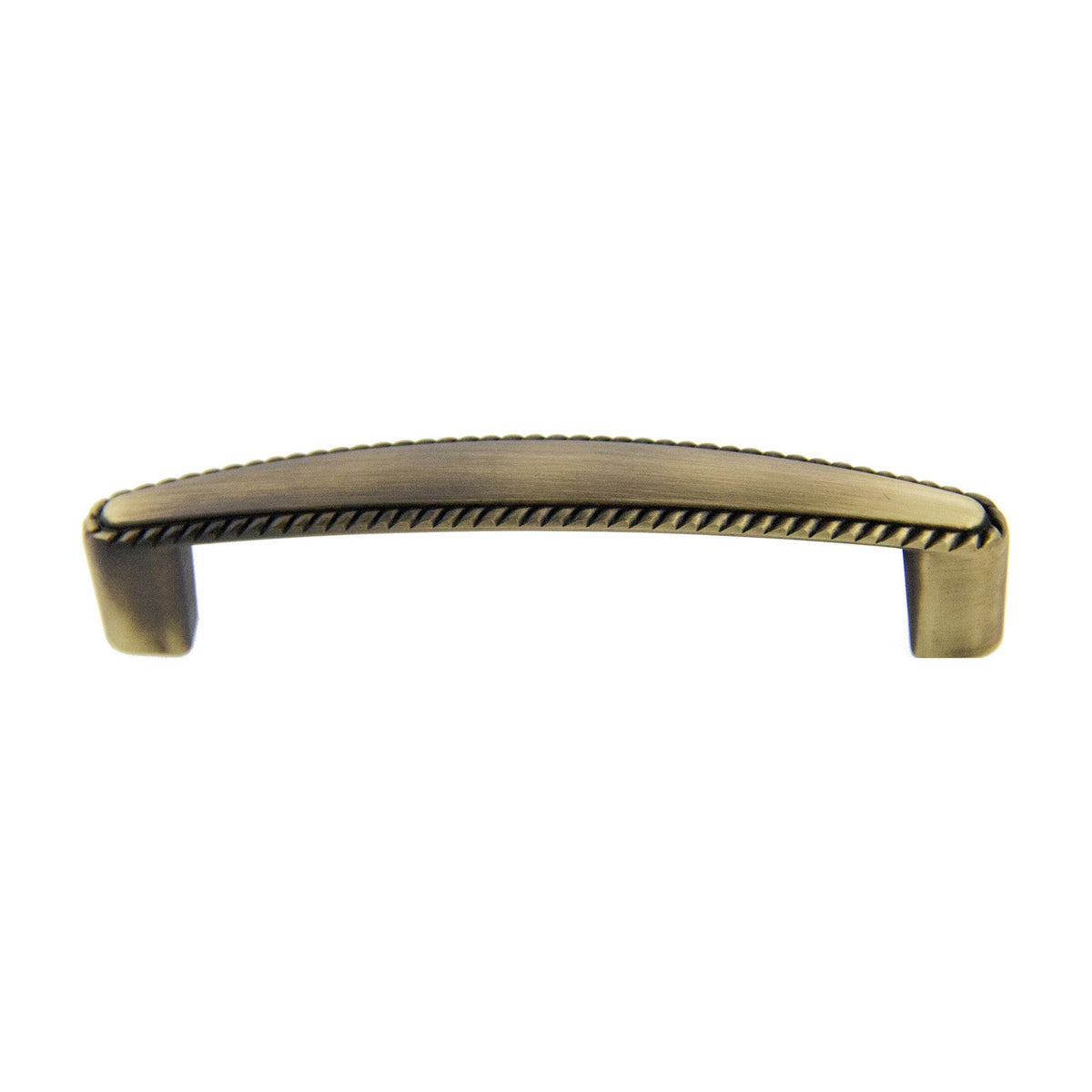 Mabry deco handle in Antique Satin Brass