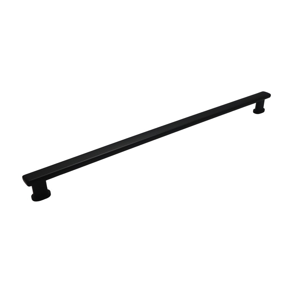Manhattan appliance pull in Matte Black, 18 inch center to center