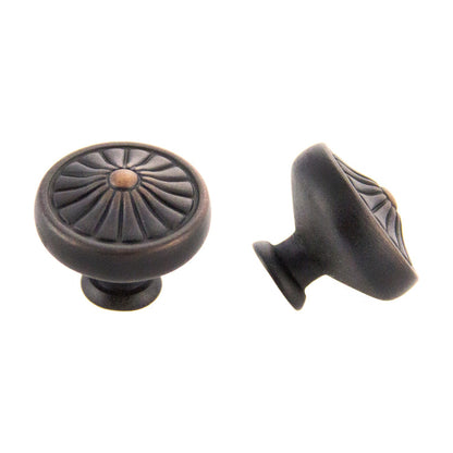 Medallion knob handle in Oil Rubbed Bronze