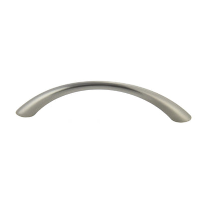 Merritt bow handle in Satin Nickel, 3 3/4 inch size
