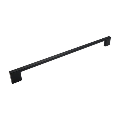 Miami appliance pull in Matte Black, 18 inch center to center