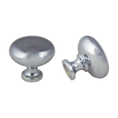 Pember mushroom knob handle in Polished Chrome