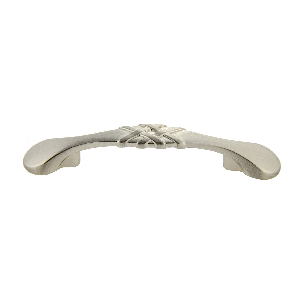 Plait braided handle in Satin Nickel