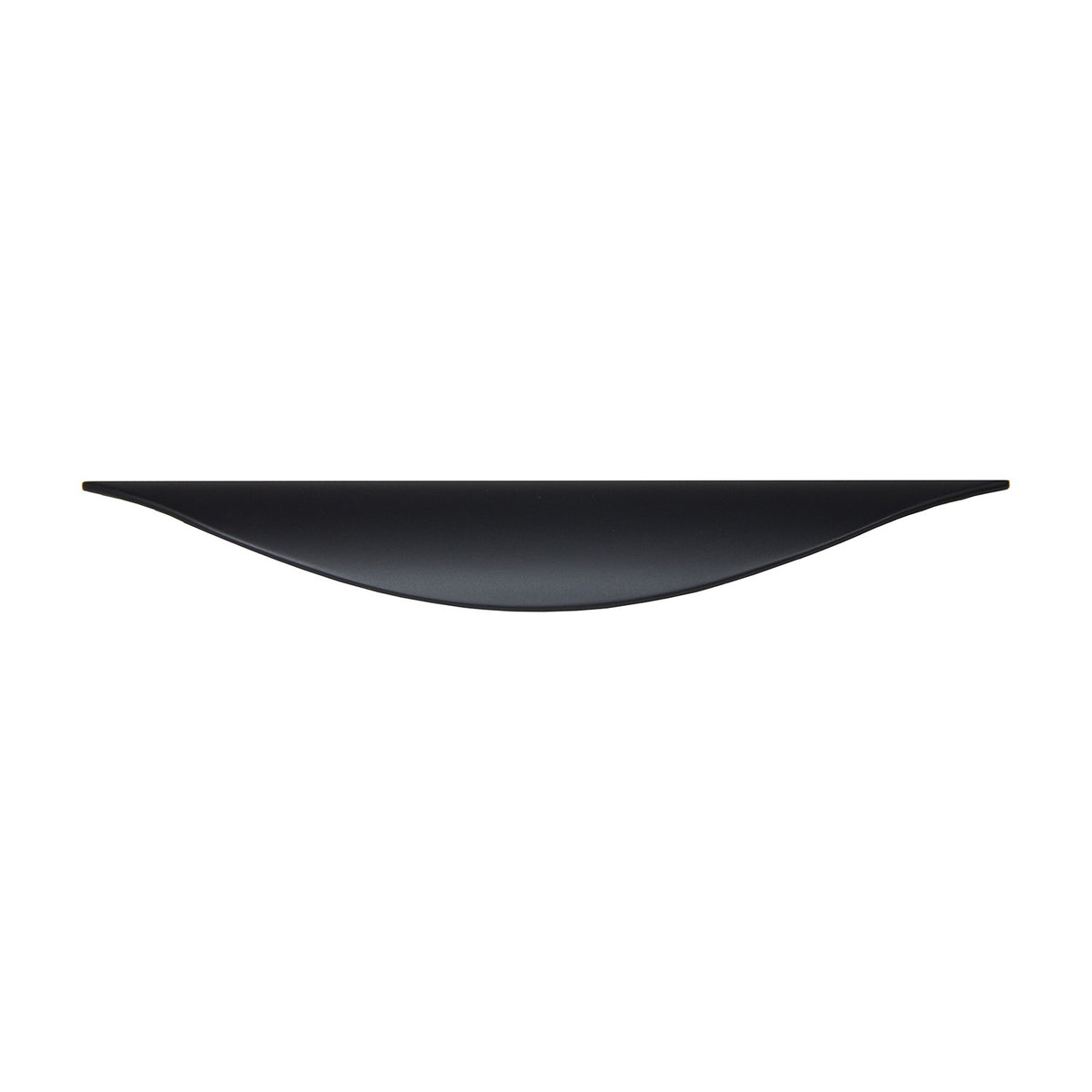 Rill waterfall handle in Matte Black, 3 3/4 inch size