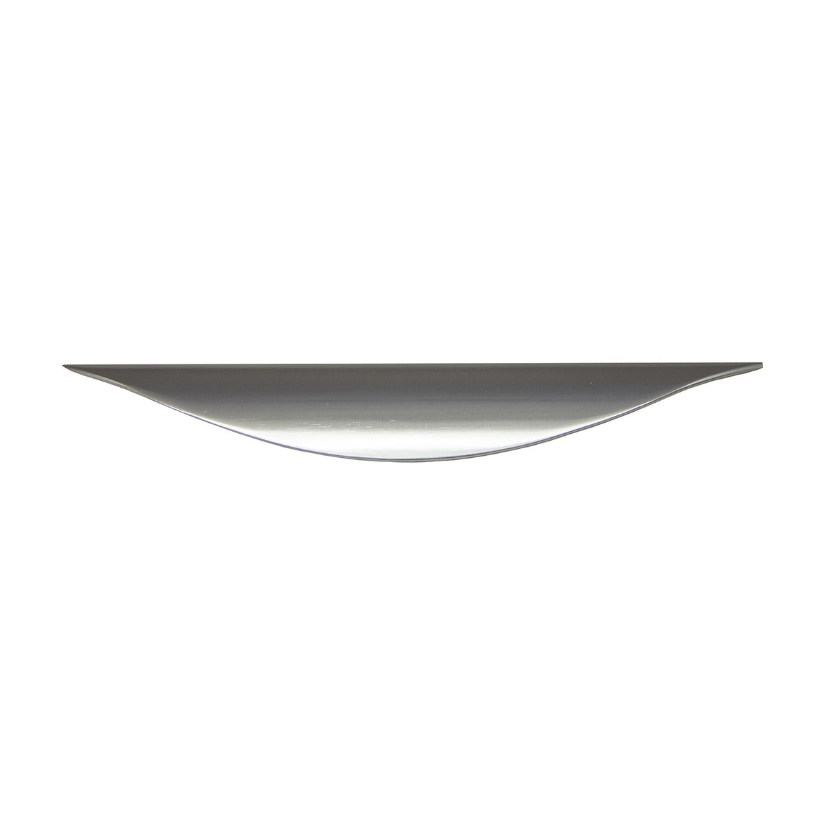 Rill waterfall handle in Satin Nickel, 3 3/4 inch size