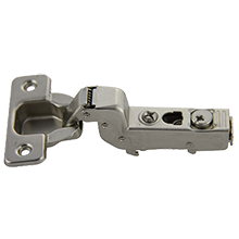 SFX Series soft-close clip-on cam European hinge, 110 Degree Inset