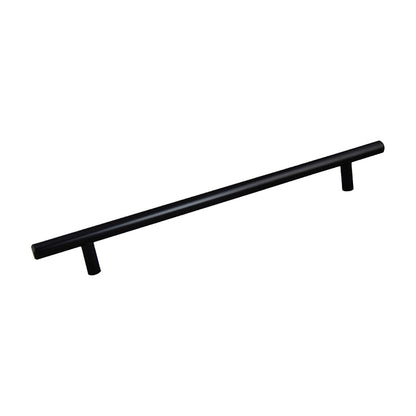 T-Bar cabinet pull in Matte Black, 13 inch center to center, 16 inch overall