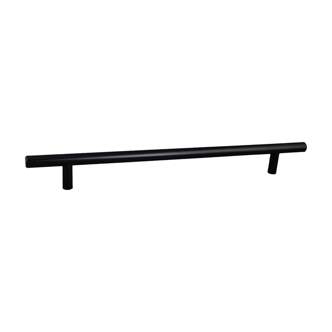 T-Bar cabinet pull in Matte Black, 17 inch center to center, 20 inch overall