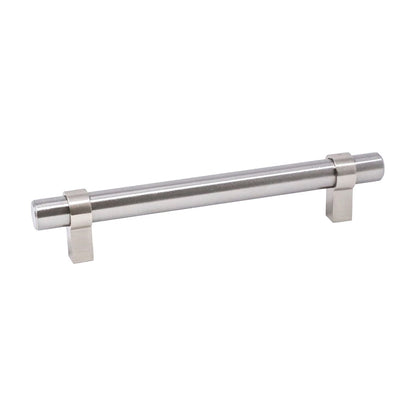 Talbot square leg bar handle in Satin Nickel, 5 inch size