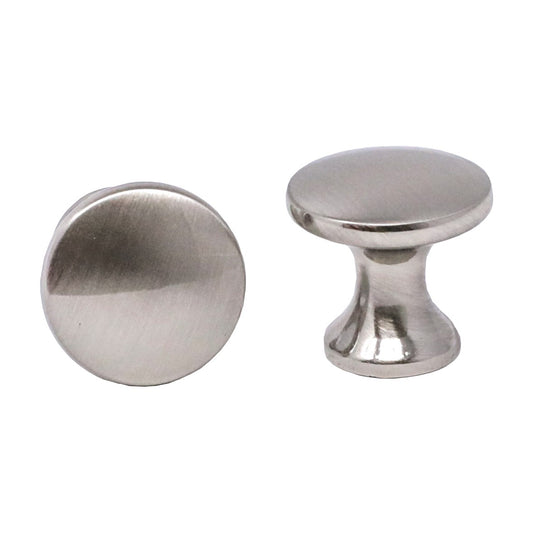 Thimble mini knob handle in Satin Nickel