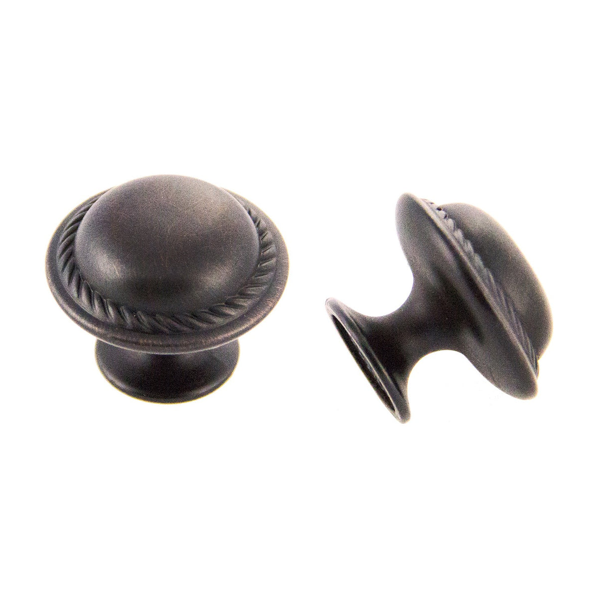 Twine rope knob handle in Oil Rubbed Bronze