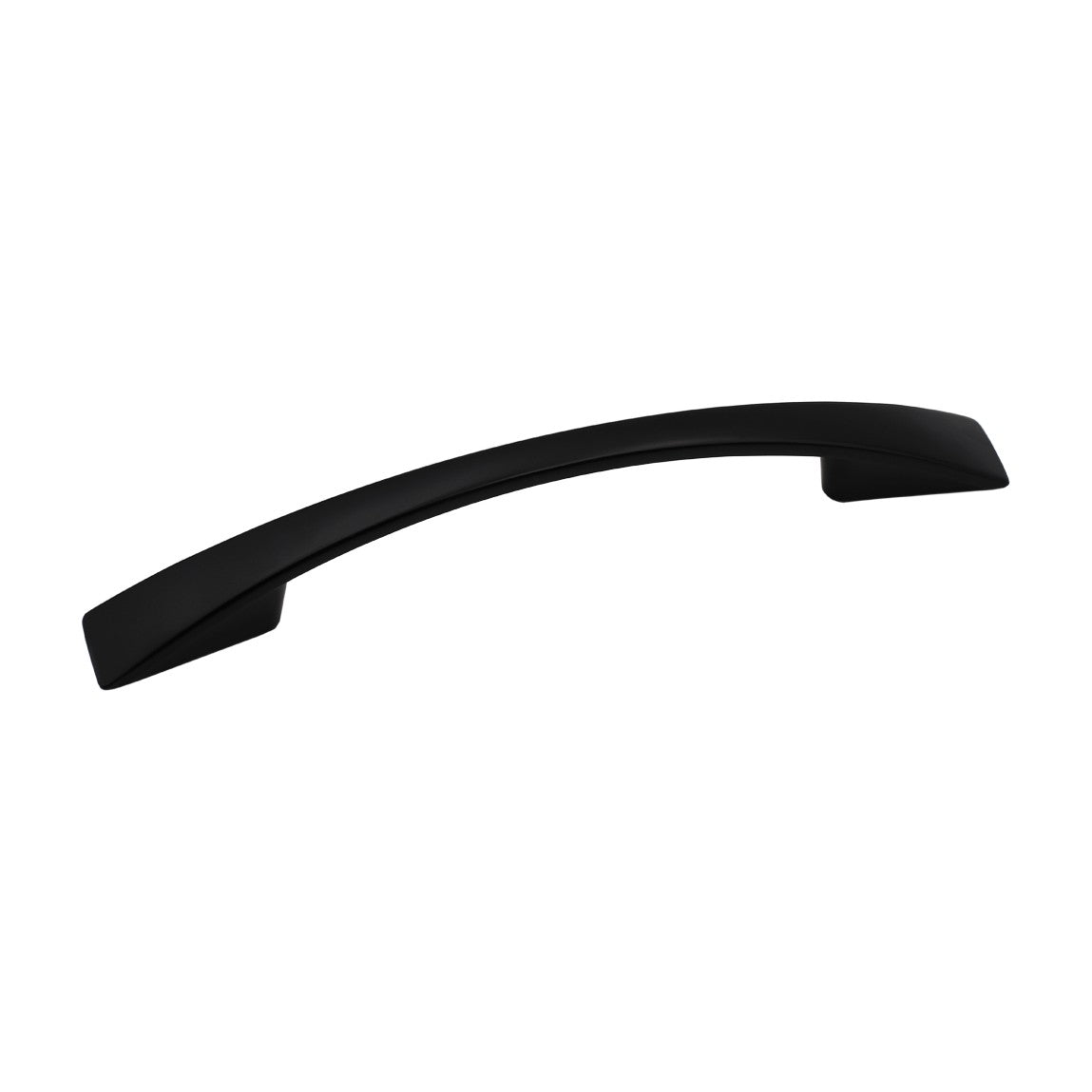 Vesta modern bow handle in Matte Black, 3 3/4 inch size