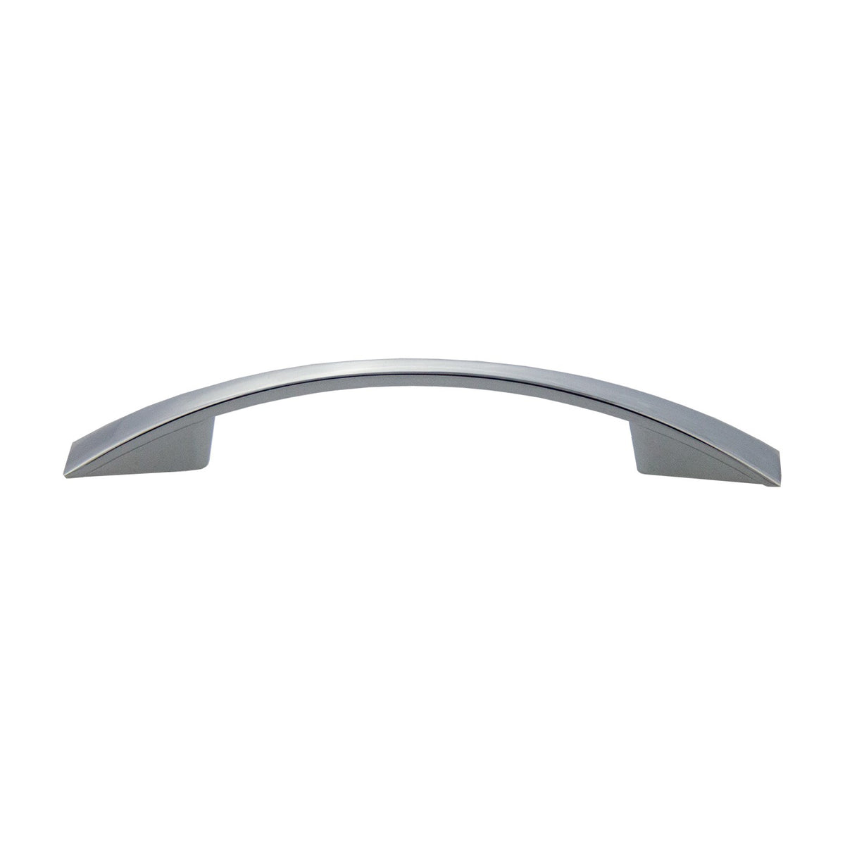 Vesta modern bow handle in Polished Chrome, 3 3/4 inch size