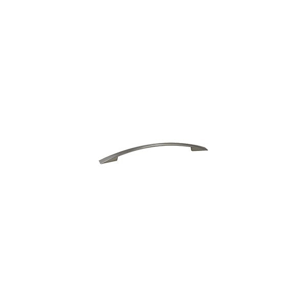 Vesta modern bow handle in Satin Nickel, 6 1/4 inch size
