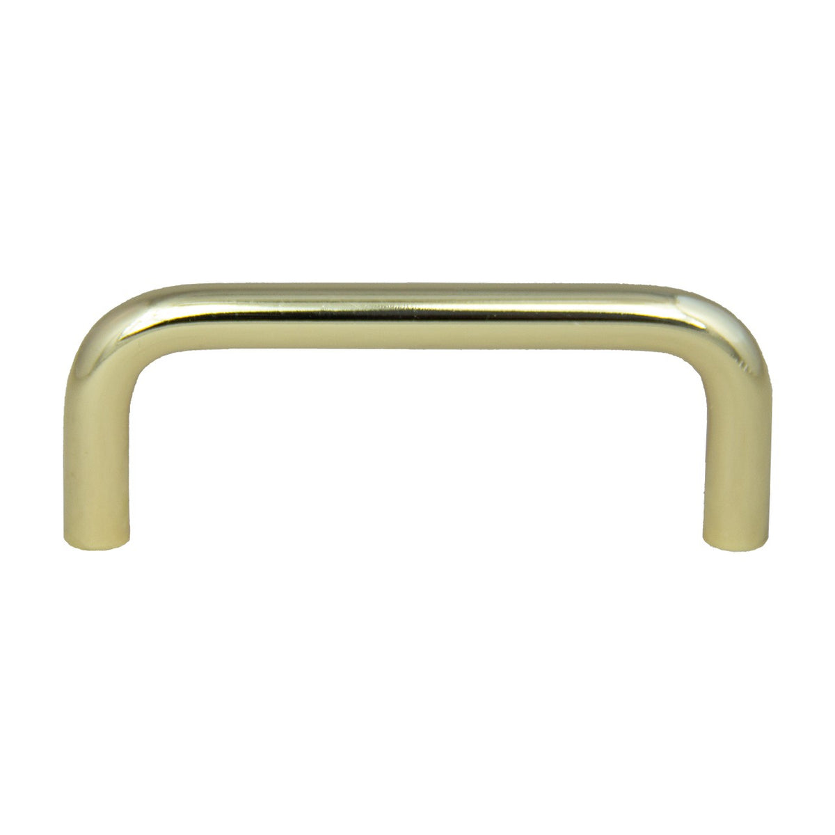 Waverly wire handle in Polished Brass, 3 inch size