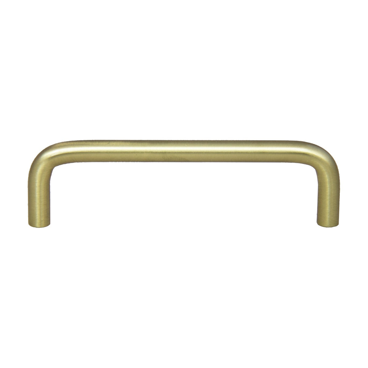 Waverly wire handle in Satin Brass, 4 inch size