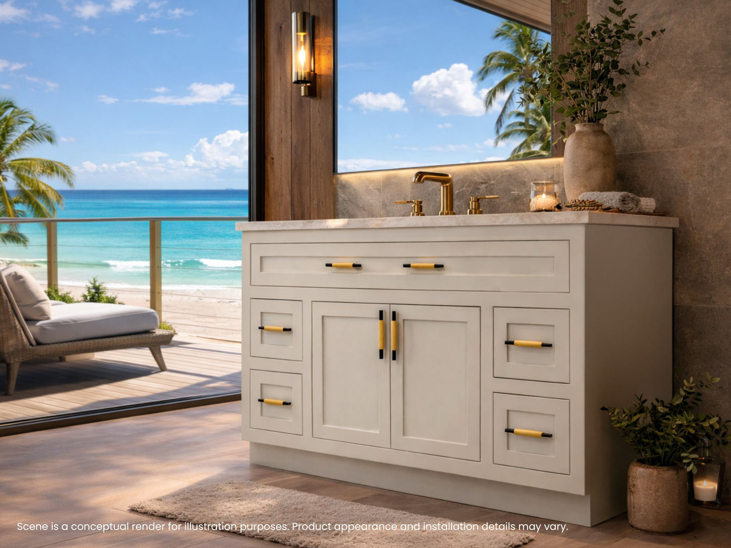 PW-Inset Shaker Halo (Bathroom Vanity Only)