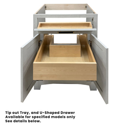 PW-Inset Shaker Winter Oak (Bathroom Vanity Only)