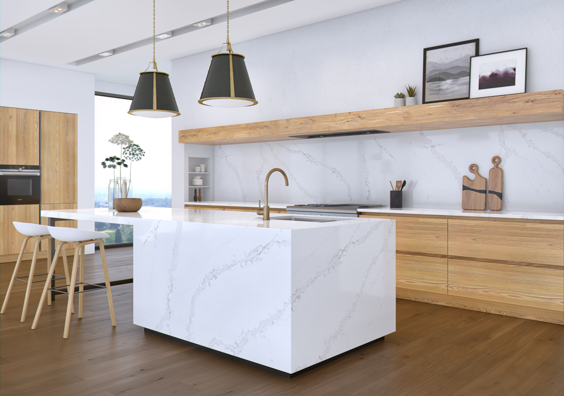 QDI-Calacatta Milan Quartz Slab