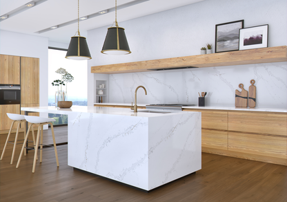 QDI-Calacatta Milan Quartz Slab