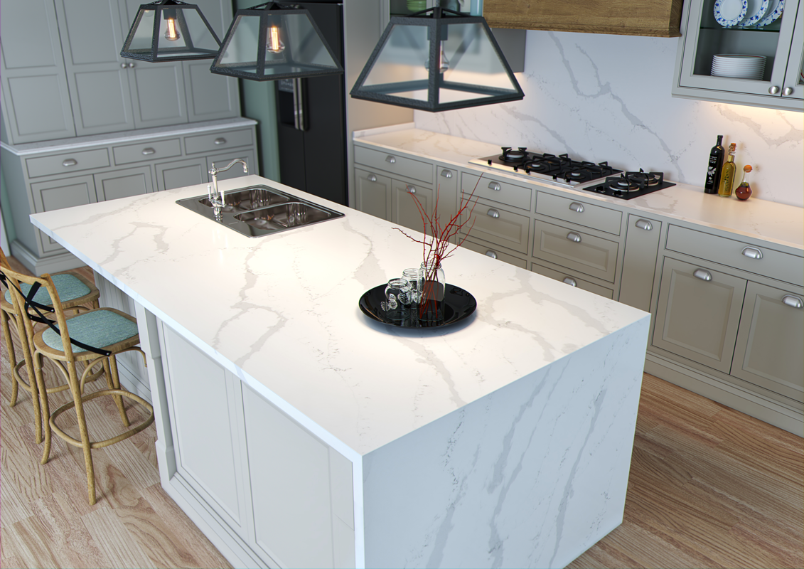 QDI-Calacatta Venice Quartz Slab