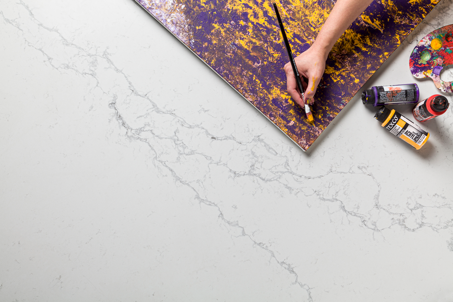 QDI-Carrara Sky PRIMO BELLA® Quartz Slab