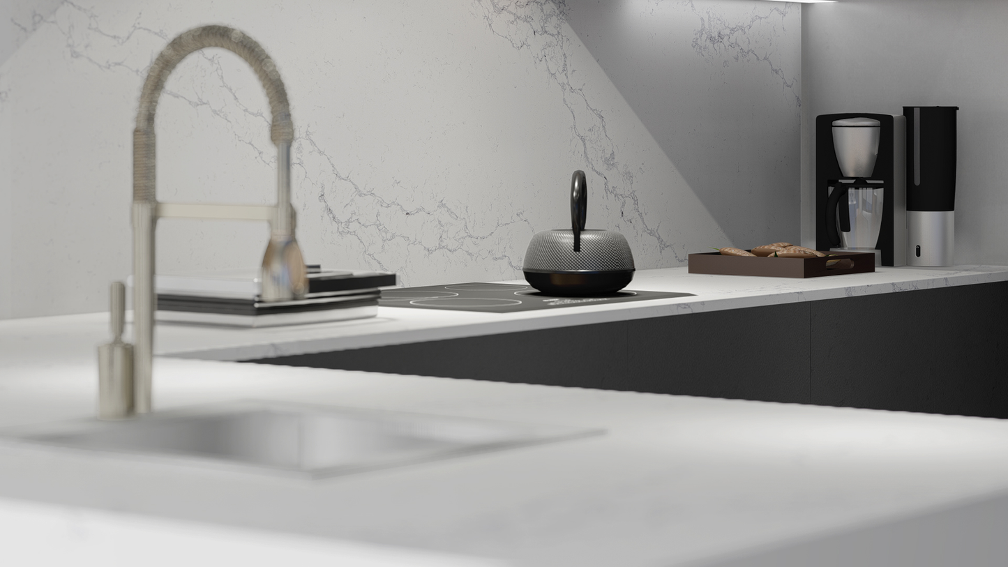 QDI-Carrara Sky PRIMO BELLA® Quartz Slab