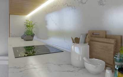 QDI-Carrara Sky PRIMO BELLA® Quartz Slab