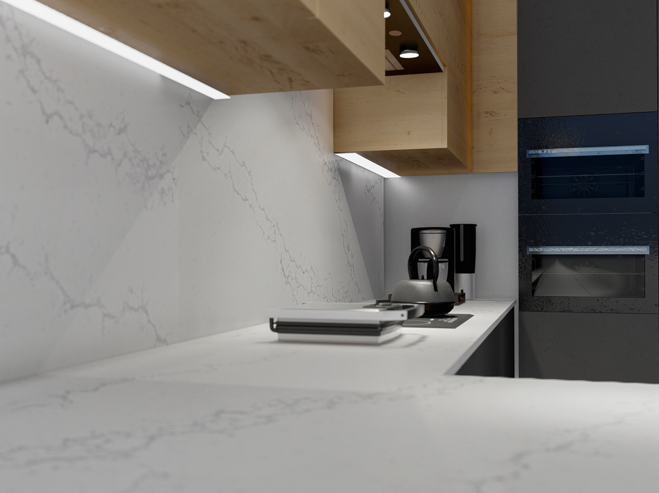QDI-Carrara Sky PRIMO BELLA® Quartz Slab