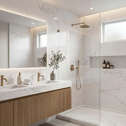 QDI-Carrara Sky PRIMO BELLA® Quartz Slab