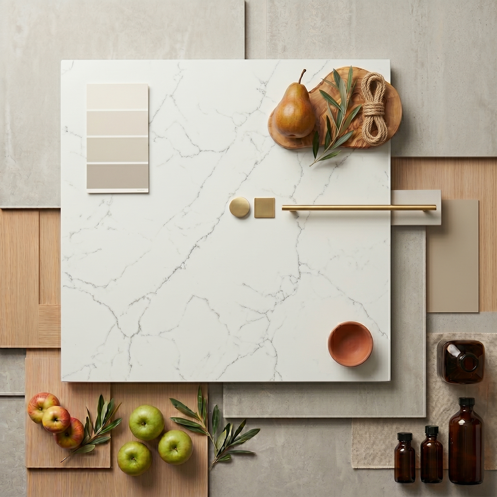 QDI-Statuario Genoa Quartz Slab