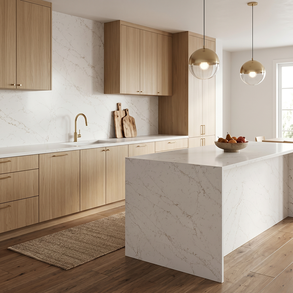 QDI-Statuario Pisa Quartz Slab