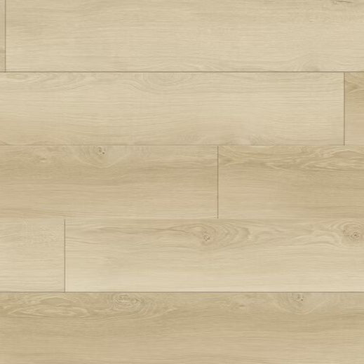 Angel Woods Canadian Sage waterproof SPC vinyl plank flooring, light, honeyed oak look, plank texture top-down view